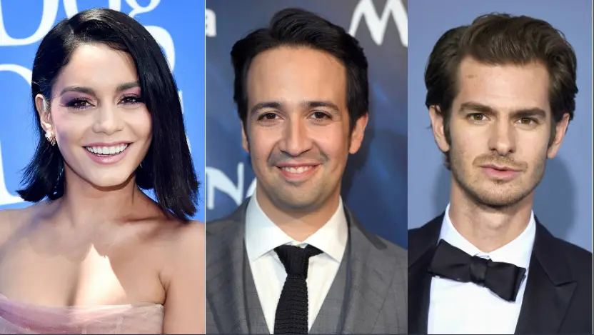 Vanessa Hudgens, Lin-Manuel Miranda, Andrew Garfield