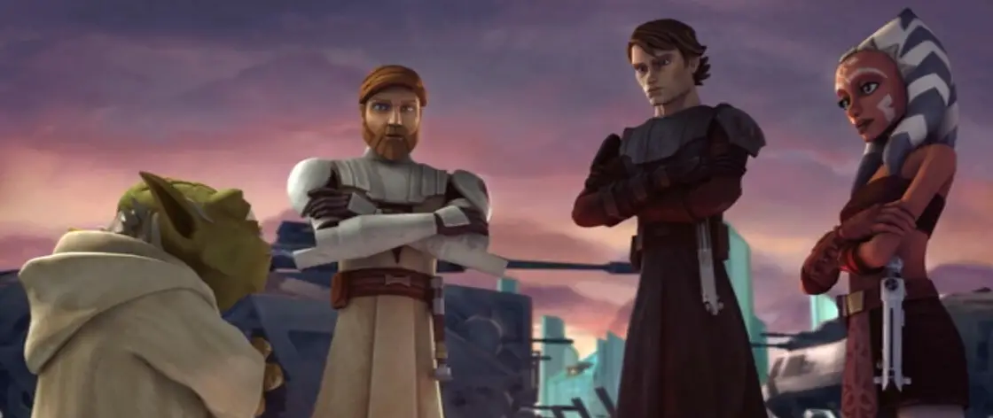 The Clone Wars Movie - Yoda, Anakin, Obi-Wan and Ahsoka