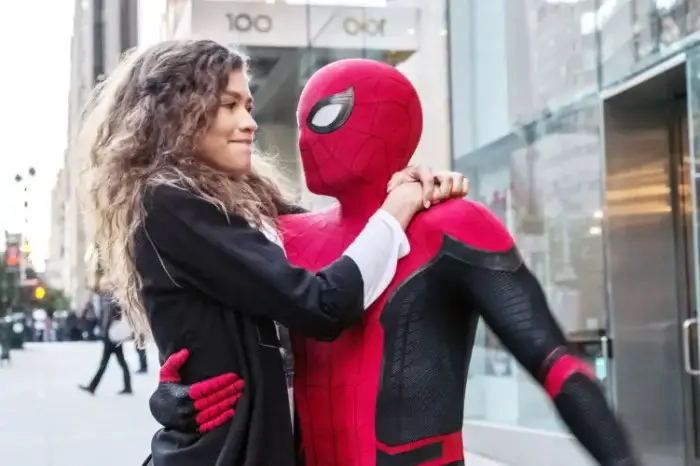 New Look At Tom Holland & Zendaya On The Set Of 'Spider-Man 3'