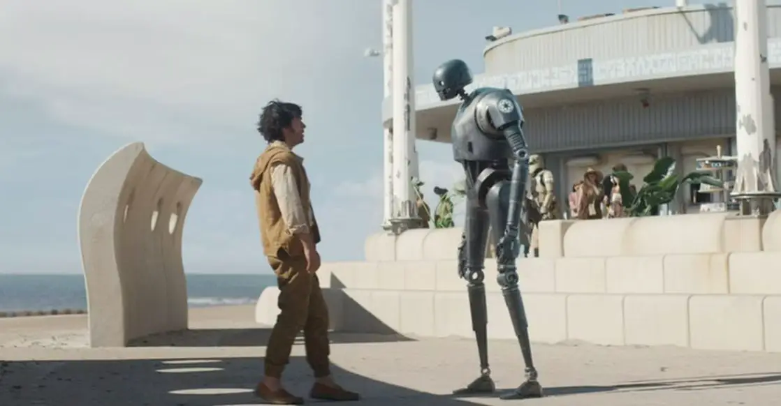 Cassian and a K2S0 droid