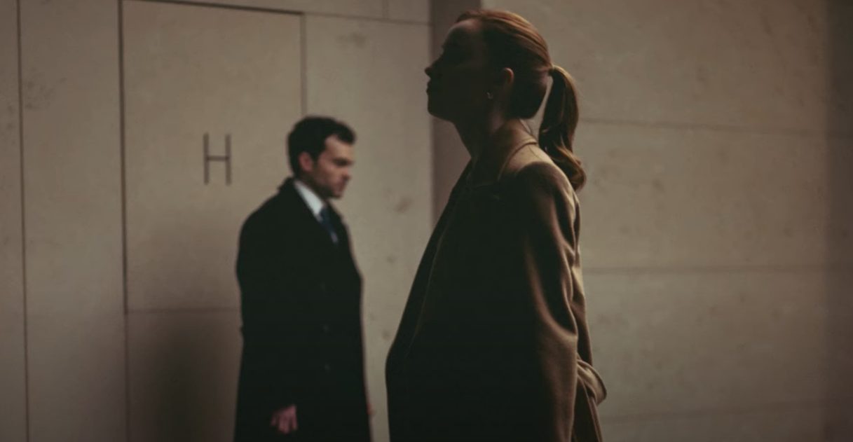 Fair Play - Luke (Alden Ehrenreich) on the left and Emily (Phoebe Dynevor) on the right